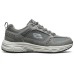 Skechers Wear-resistant And Lightweight Low-Top Casual Shoes Men's Gray White 39.5