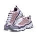 Skechers DLITES Durable Breathable Low-Top Casual Shoes Women's Pink Gray White Pink/Gray White, 39