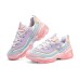 Skechers D'LITES 1.0 Cushioning Anti-Slip And Wear-Resistant Low-Top Chunky Sneakers Women's Pink 37