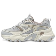 Skechers Cushioning Wear-Resistant Low-Top Casual Shoes Women's Light Gray Серый, 36