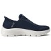 Skechers Go Walk Fle Cushioning Wear-Resistant Mid-Top Running Shoes Women's Blue White Синий Белый, 36