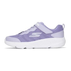 Skechers GO RUN Elevate Slip Resistant Cushioning Abrasion Resistant Sports Casual Shoes Purple Teenagers 27.5