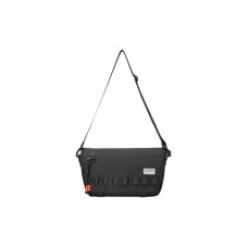 Skechers Fabric Shoulder Bag, Crossbody Bag Small Size Unisex Black Small Size