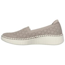 Skechers Slip Resistant And Breathable Low Top Casual Shoes Women's Taupe Серо-коричневый, 35