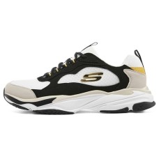 Skechers D'LITES 3.0 AIR Cushioning Anti-Slip And Wear-Resistant Low-Top Casual Shoes Men's White 44