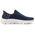 Skechers Go Walk Fle Hands Free Slip-Ins Wear-resistant And Lightweight Low-Top Casual Shoes Women's Blue Сине-розовый, 35