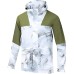 Anta Outdoor Collection Trench Coat Men's Papyrus White/Full Coverage Print/Spiral Turquoise Papyrus White/Full-Coverage Print/Screw Green, S