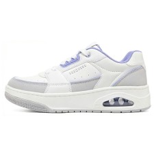 Skechers Uno Court Courted Style Shoes 'White Grey Blue' Women's White/Lavender/WLV, 37