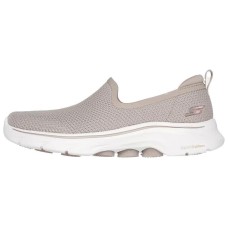 Skechers GO WALK 7 Slip-Resistant Support Lightweight Rebound Low-Top Casual Shoes Women's Taupe Серо-коричневый, 36.5