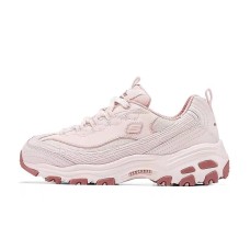 Skechers DLITES Anti-Slip Wear-Resistant Low-Top Chunky Sneakers Women's Pink Розовый, 37