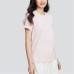 Skechers T Shirt Women's Chalk Pink White Limestone Pink, XL