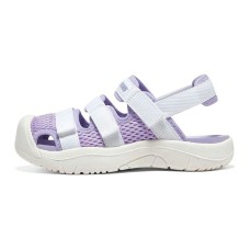 Skechers Anti Slip Wear Resistant Children's Sandals White Purple Teenagers 35