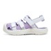 Skechers Anti Slip Wear Resistant Children's Sandals White Purple Teenagers 35