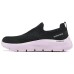 Skechers WOMEN'S GO WALK Anti-Slip Wear-Resistant Low-Top Casual Shoes Women's Black Black/Pale Dogwood, 36.5