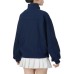 adidas Women'ss Letter Embroidered Running Training Jacket Blue Синий, S