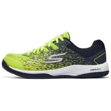 Skechers GO PICKLEBALL MENS Anti-Slip Wear-Resistant Low-Top Casual Running Shoes Men's Green Black White желтый/темно-синий, 39.5