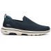 Skechers Go Walk 5 Cushioned Anti-Slip Wear-Resistant Breathable Lightweight Low-Top Casual Shoes Men's Blue 42.5