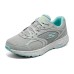 Skechers Go Run Consistent Cushioning Wear-Resistant Low-Top Casual Running Shoes Women's Gray Blue Gray Blue, 36