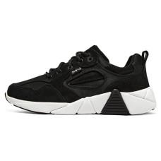 Skechers A-Line Anti-Slip Wear-Resistant Low-Top Casual Shoes Women's Black White 37