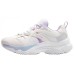 Skechers Cushioning Wear-Resistant Low-Top Chunky Sneakers Women's White Purple Белый Фиолетовый, 38.5