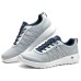 Skechers GO WALK Anti-Slip And Wear-Resistant Breathable Low-Top Casual Shoes Men's Gray GRAY/NAVY, 41