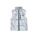 Skechers Grade School Down Jackets / Vests Gray and white staggered full print/03HK, 150