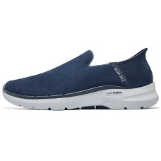 Skechers Cushioning Wear-Resistant Low-Top Running Shoes Men's Navy Синий, 40
