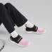 Skechers Girls Abrasion Resistant Slip Resistant Low Top Kids' Running Shoes Pink Black Teenagers Black Pink, 35