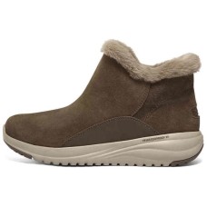 Skechers Thermal Slip Resistant Short Snow Boots Women's Dark Brown Коричневый, 36