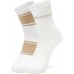 Skechers Ankle Socks Unisex 2 Pack Light Umber Gray/Bright White, M