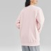 Skechers Colorful Sweatshirt Unisex Gray Pink Gray Pink/01NX, XS
