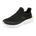 Skechers Ingram Cushioning Anti-Slip Wear-Resistant Breathability Low-Top Casual Shoes Men's Black Yellow 42.5