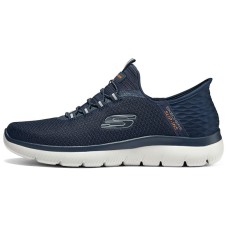 Skechers Sport Hands Free Slip-Ins Cushioning Wear-Resistant Low-Top Casual Shoes Men's Dark Blue Синий, 45