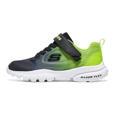 Skechers Cushioned Wear-Resistant Breathable Low-Top Kids' Running Shoes Black Green Teenagers Black Blue, 37