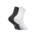 Skechers Mid Calf Socks Unisex 2 Pack White+Carbon Black 2 Pack (White+Carbon Black), S