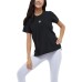 Skechers Sports Lifestyle Sports Casual Regular T Shirt Women's Carbon Black Carbon Black 0018, M