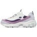 Skechers D'LITES 1.0 Anti-Slip Wear-Resistant Low-Top Chunky Sneakers Women's White Purple Белый Фиолетовый, 38