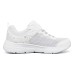 Skechers Great News Abrasion-Resistant Slip-Resistant Low-Top Kids' Running Shoes White Silver Teenagers 27.5