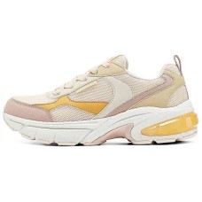 Skechers Anti-Slip Wear-Resistant Low-Top Chunky Sneakers Women's Pink Yellow Pink Yellow, 35