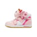 Skechers Sugarcanes Anti-Slip And Wear-Resistant Warm High-Top Kids' Skateboarding Shoes White Pink Teenagers 30