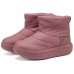 Skechers Bob's Warm Water-Resistant Slip-Resistant Short Snow Boots Women's Rose Red Розовый, 40
