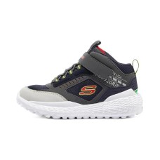 Skechers Monster Mid Top Kids' Running Shoes Blue Gray Teenagers 27.5
