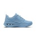 Skechers Lightweight Support Height Increasing Low-Top Casual Running Shoes Women's Dark Gray Blue dark gray blue, 35