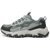 Skechers OUTDOOR Anti-Slip Wear-Resistant Low-Top Outdoor Shoes Women's Gray Black Green Charcoal gray/multicolor, 37