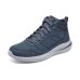 Skechers Delson 3.0 Anti-Slip Wear-Resistant Breathable Supportive Lightweight Mid-Top Casual Shoes Men's Navy Синий, 43