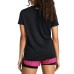 Women's Tech V-Neck Short-Sleeve Top Black / / White, XL