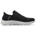 Skechers Go Walk Fle Hands Free Slip-Ins Cushioning Wear-Resistant Low-Top Casual Shoes Men's Black Gray Color Black Gray Color, 42