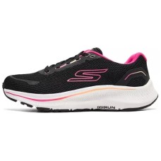 Skechers WOMEN'S GO Series Anti-Slip Wear-Resistant Low-Top Casual Running Shoes Women's Black Pink Black Pink, 37