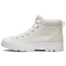 Skechers Roadies High Top Canvas Shoes White Women's 37.5