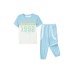 Skechers Kids Sports Suit Kids' Dream Blue Синий, Short-Sleeved top+Pants, 100